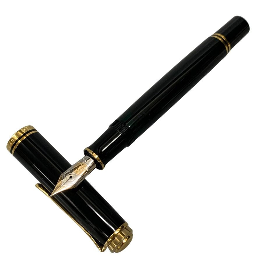 PERIKAN （ペリカン）万年筆 750 18C GOLD GERMANY ペリカン 万年筆 スーベレーン ペン先18C-750 ブラック ゴールド