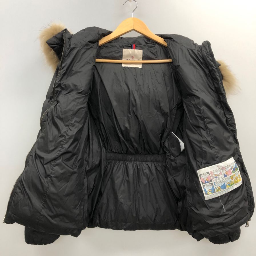 中古■モンクレール ダウンジャケット ショート BOEDIC  2020年製  ダウン フェザー レディース サイズ2 ブラック Moncler 【AFA3】