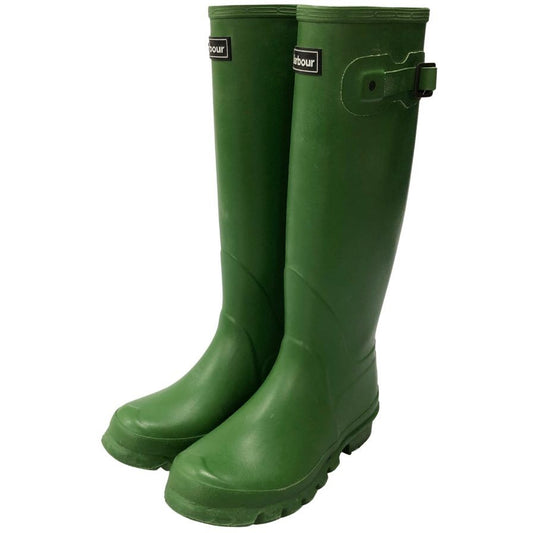 バブアー レインブーツ レディースサイズ4 グリーン系 Barbour 約23.0cm【AFC42】