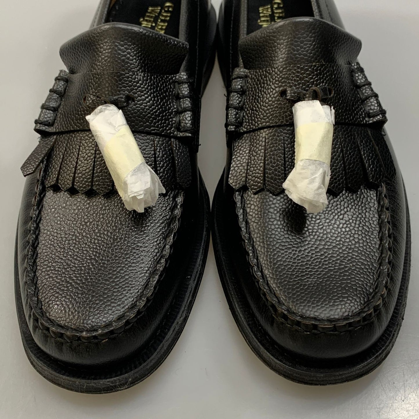 ジーエイチバス タッセルローファー ウィージャンズ ラーソン シボレザー サイズ9 メンズ ブラック G.H.Bass&Co. WEEJUNS LARSON 約27.0cm【AFD14】