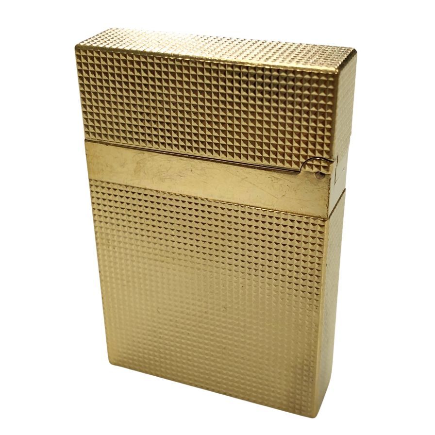 ST デュポン ライター ライン2 スモール マイクロダイヤモンドヘッド ゴールド ユニセックス  S.T.Dupont【AFI17】【中古】