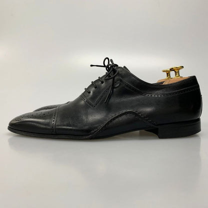 マグナーニ レースアップシューズ ストレートチップ パンチング 11035 オパンケ製法 ブラック メンズ サイズ42 MAGNANNI 約27.0cm【AFC34】