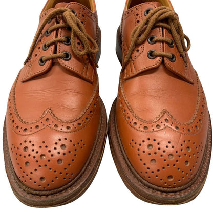 トリッカーズ レザーシューズ カントリー ウイングチップ バートン M5633 メンズ サイズ9.5 ブラウン Tricker’s BOURTON ビジネスシューズ 約28.0cm【LA】【中古】