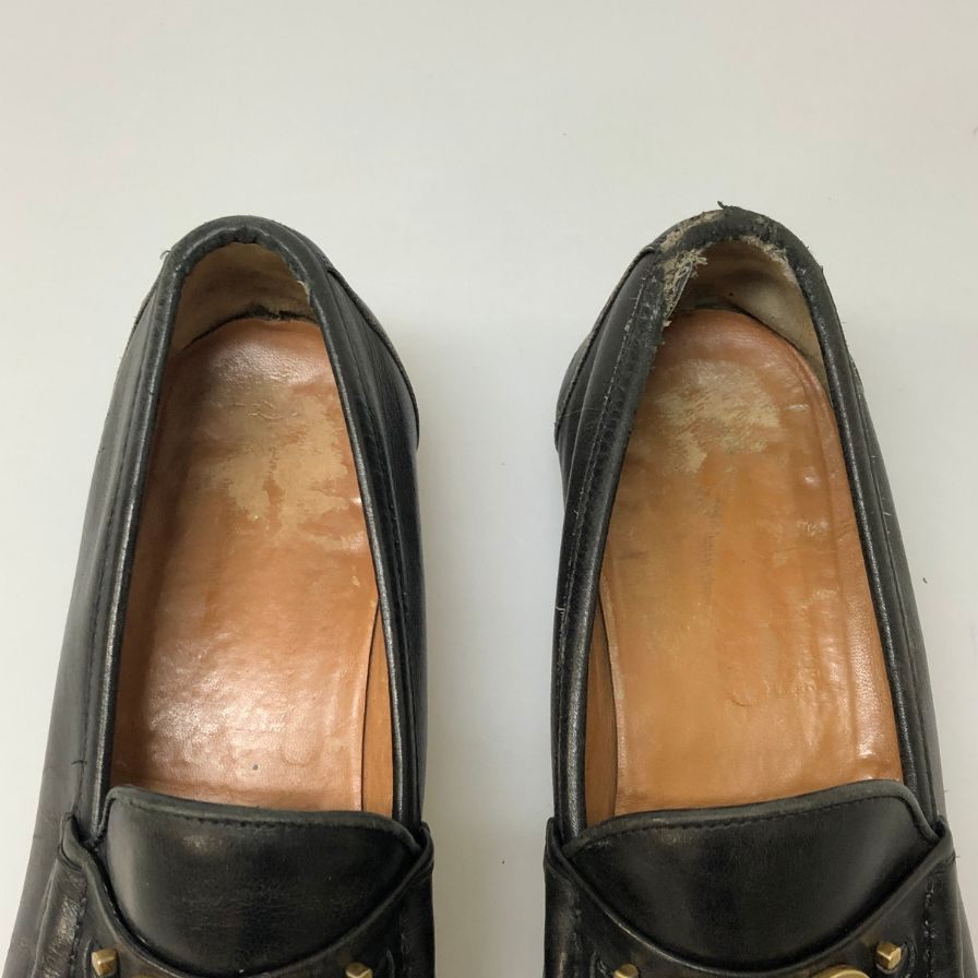 サルヴァトーレフェラガモ ガンチーニ ビットローファー メンズ サイズ8EE ブラック Salvatore Ferragamo Gancini 約26.0cm【PTM4】
