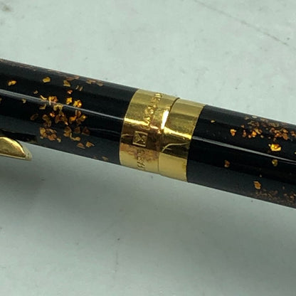 デュポン ボールペン ツイスト式 LAQUE DE CHINE マーブル柄 ブラウン系 ゴールド S.T.Dupont【AFI12】