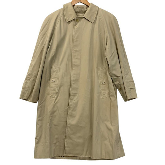 中古◆バーバリー バルカラーコート イングランド製 ライナー付 ベージュ メンズ サイズ 165 Burberry 【AFA15】