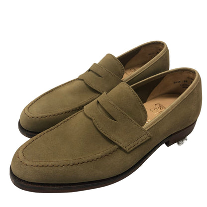 クロケット&ジョーンズ ローファー カムデン スエード サイズ5.5E ベージュ メンズ  CROCKETT&JONES CAMDEN ローファー 約24.0cm【LA】【中古】