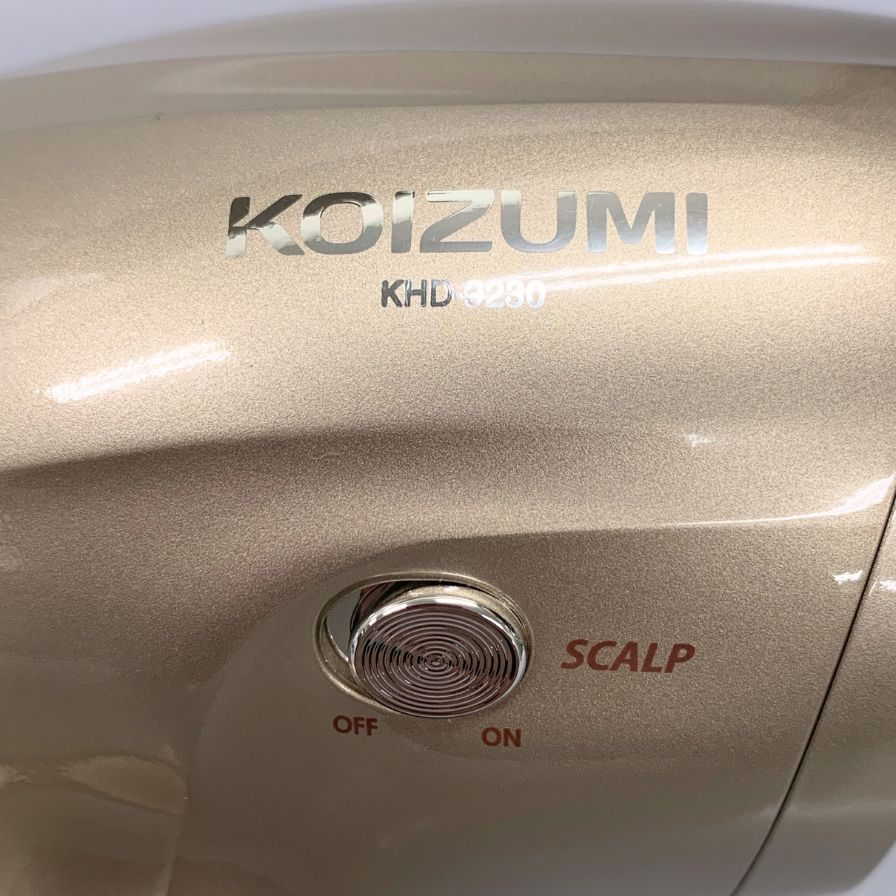 コイズミ ヘアドライヤー ツインマイナスイオン 2023年製 ゴールド KHD-9230 KOIZUMI【AFB55】【中古】