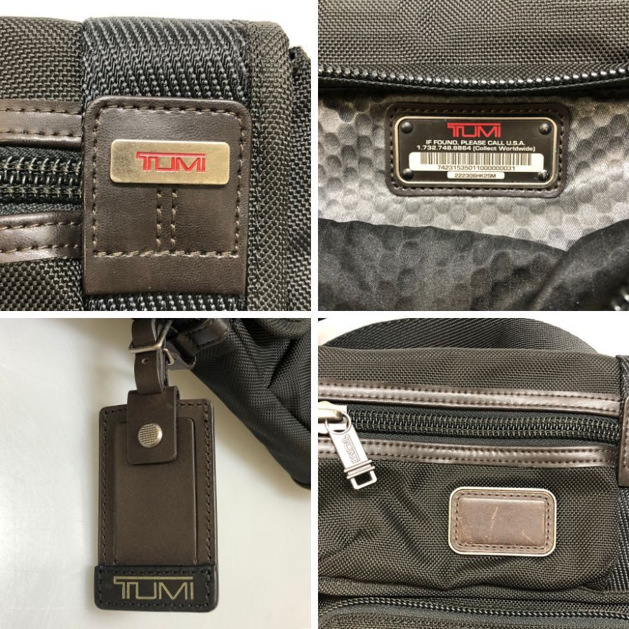 トゥミ ミニショルダーバッグ マグネット式フラップ メンズ ダークブラウン TUMI【AFE6】