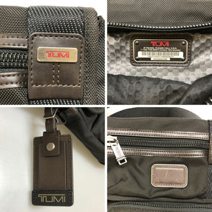 トゥミ ミニショルダーバッグ マグネット式フラップ メンズ ダークブラウン TUMI【AFE6】