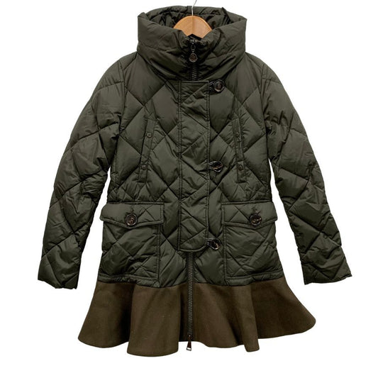 美品◆モンクレール ダウンコート ヴォロージュ 15AW サイズ00 カーキ系 レディース MONCLER VAULOGE 【AFA6】