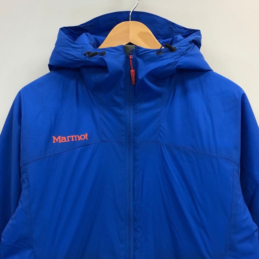 美品◆マーモット 中綿ジャケット ジップアップ ブルー メンズ サイズM Marmot 【AFB26】