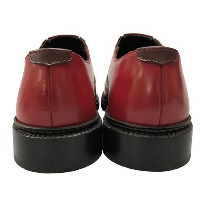 エヴィス 山根靴店 レザーシューズ スリッポン  2021 サイズ8.5 メンズ レッド EVISU YAMANE SHOES 約26.5cm【AFC44】