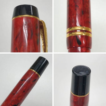 パーカー 万年筆 デュオフォールド インターナショナル キャップ式 マーブルレッド ペン先18K ユニセックス PARKER DUOFOLD【AFI9】