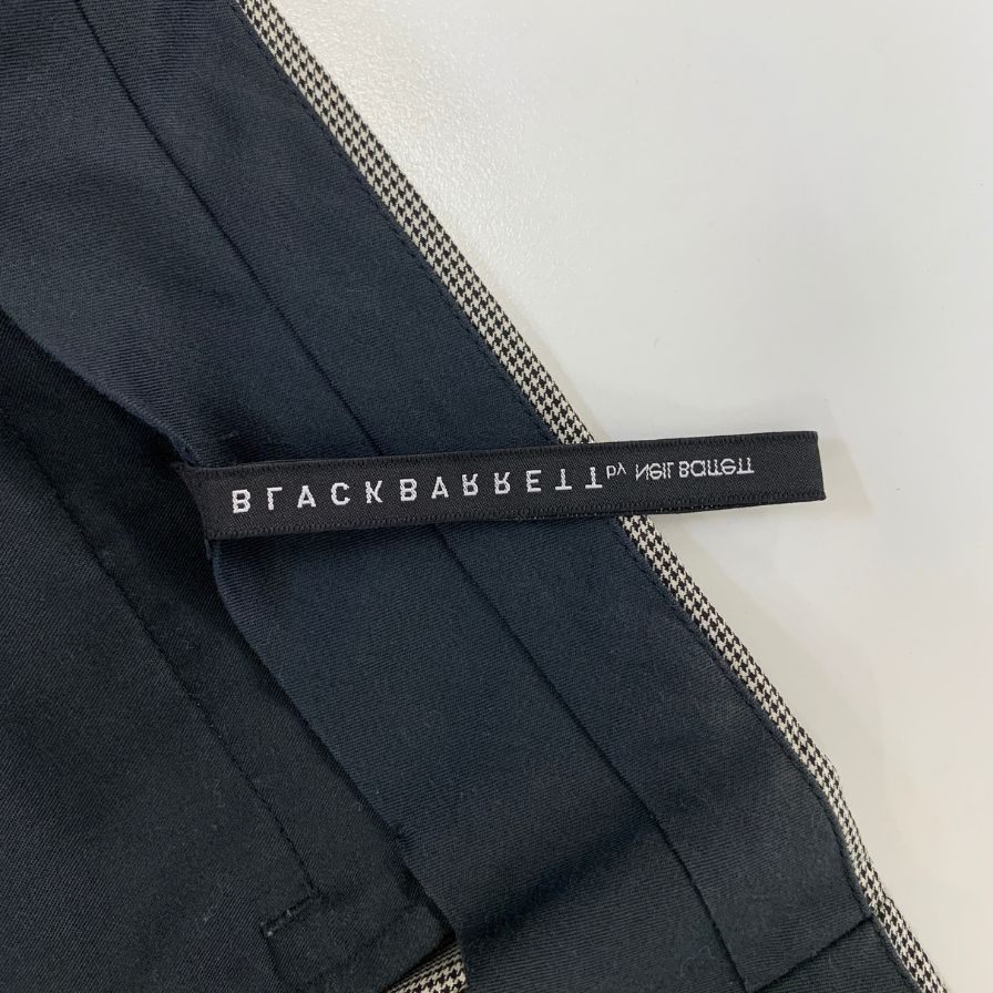 ブラックバレット バイ ニールバレット スラックス チェック柄 メンズ サイズ4 BLACKBARRETT by NEIL BARRETT 【AFB45】