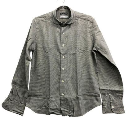 極美品◆エストネーション 長袖シャツ チェック Grandi & Rubinelli グレー系 メンズ サイズXL ESTNATION 【AFB38】