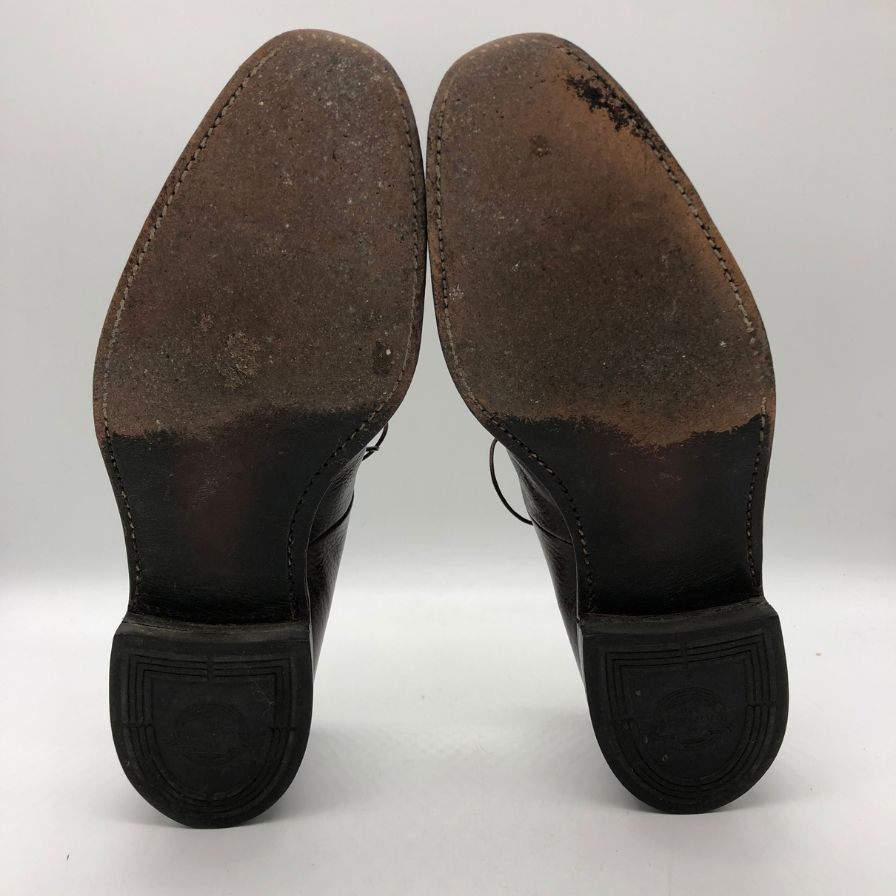 フローシャイム レザーシューズ カーフ ダークブラウン メンズ サイズ9F FLORSHEIM 約27.0cm【AFC6】