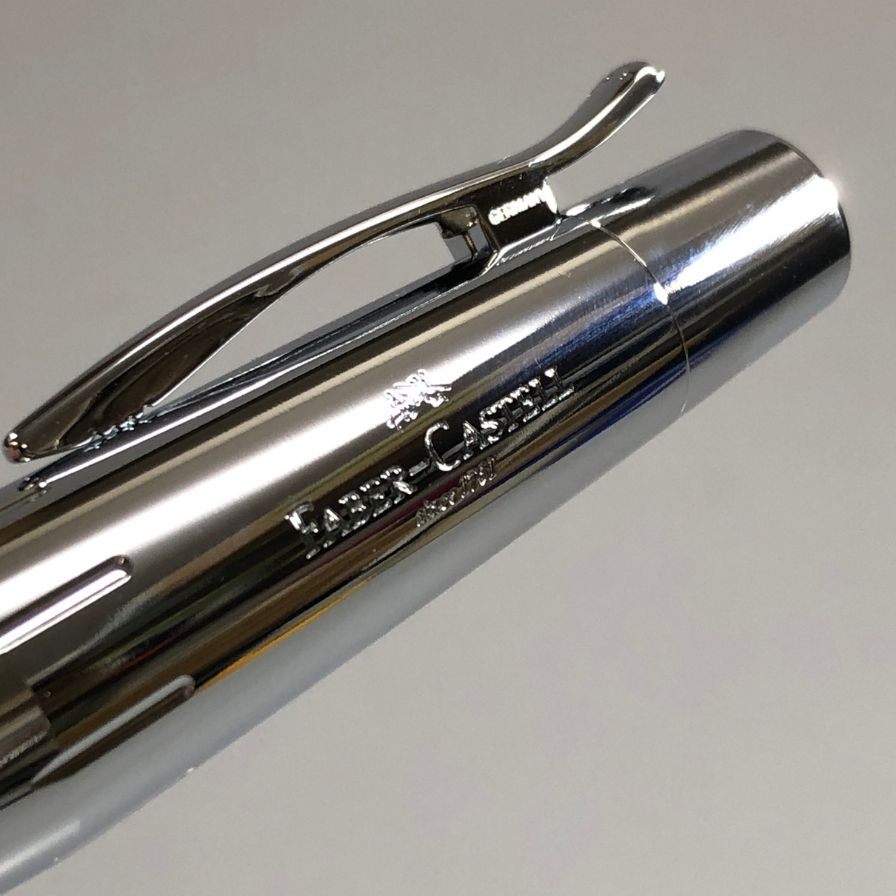 ファーバーカステル 万年筆 エモーション シルバー×ブラック F字 FABER CASTELL【AFB53】
