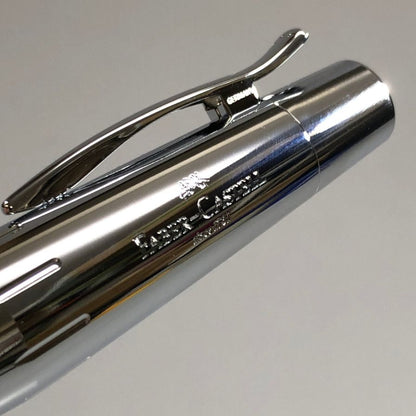 ファーバーカステル 万年筆 エモーション シルバー×ブラック F字 FABER CASTELL【AFB53】