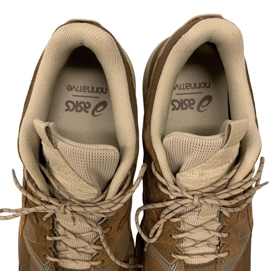 アシックス x ノンネイティブ ローカットスニーカー Gel-Terrain メンズ 28.5cm ブラウン nonnative × Asics 約28.5cm【AFD7】