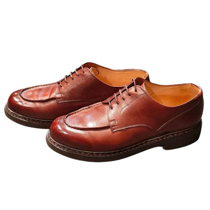 パラブーツ レザーシューズ シャンボード Uチップ 22431 ブラウン系 メンズ サイズ8.5 Paraboot CHAMBORD ビジネスシューズ 約26.0cm【LA】【中古】