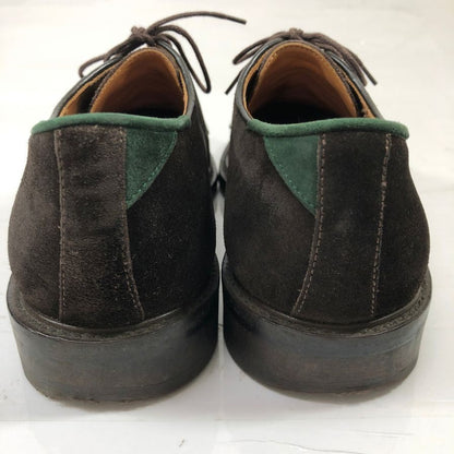 ポールスミス レザーシューズ スエード プレーントゥ ダークブラウン メンズ UK6 Paul smith 約24.5cm【AFD8】