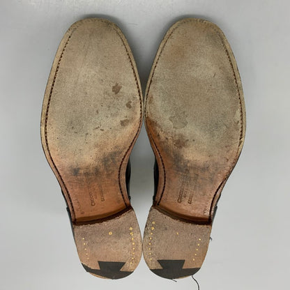 クロケット&ジョーンズ オンスロー2 Uチップ コードバン ブラック サイズ7 メンズ CROCKETT&JONES ビジネスシューズ 約25.5cm【LA】【中古】