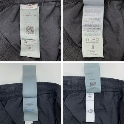 ストーンアイランド サイドロゴ ナイロン トレーニングパンツ 811530919 メンズ サイズ30 ブラック STONE ISLAND 【AFB6】