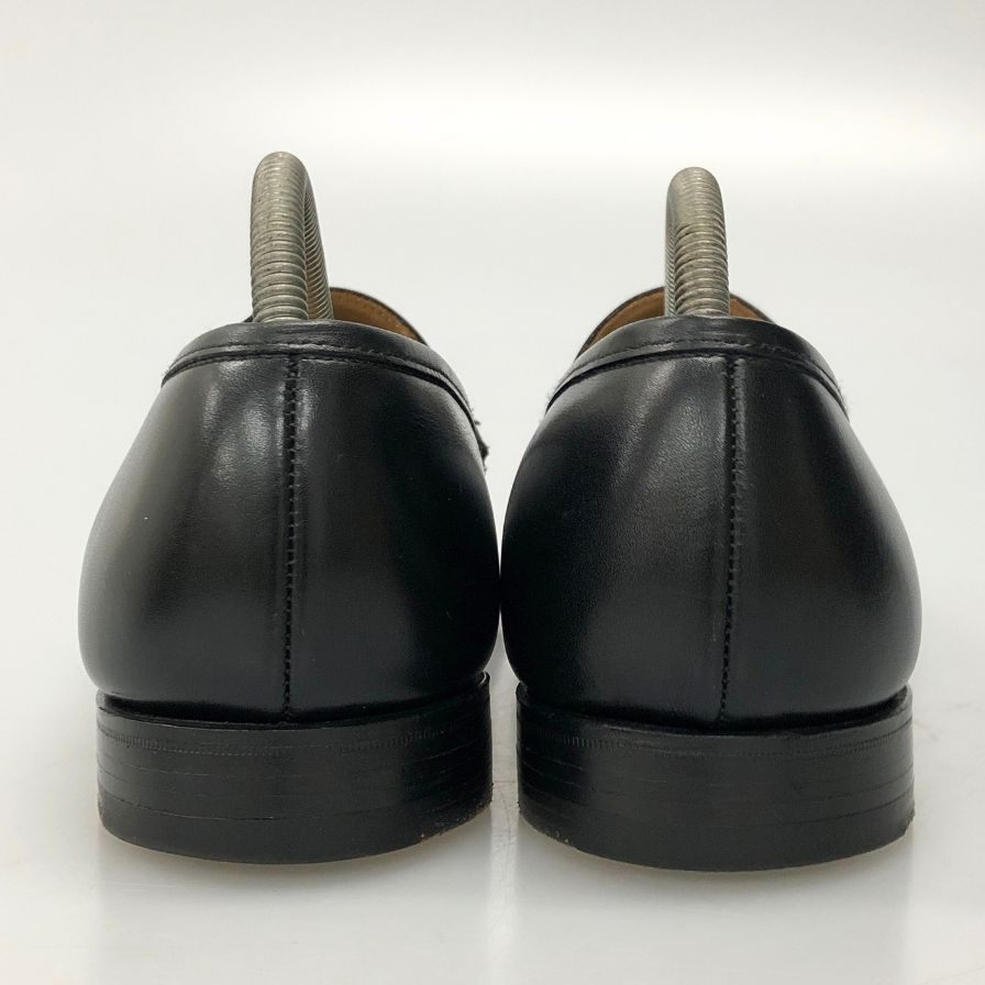 クロケット＆ジョーンズ ローファー ボストンサイズ7E ブラック Crockett&Jones ローファー 約25.5cm【LA】【中古】