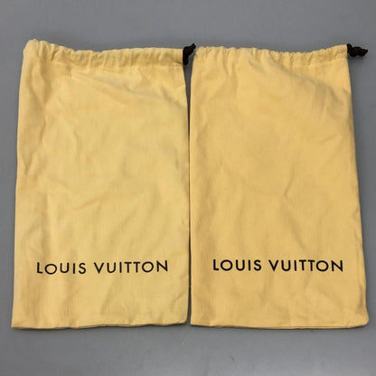 ルイヴィトン レザーシューズ ホールカット メダリオンメンズ サイズ7.5 Ｍブラウン LOUIS VUITTON 約25.5cm【AFD9】