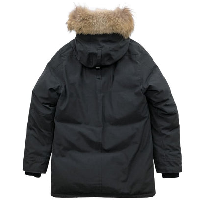 美品◆カナダグース ダウンジャケット ジャスパー 3438JM サイズM メンズ ブラック CANADAGOOSE 【AFB21】