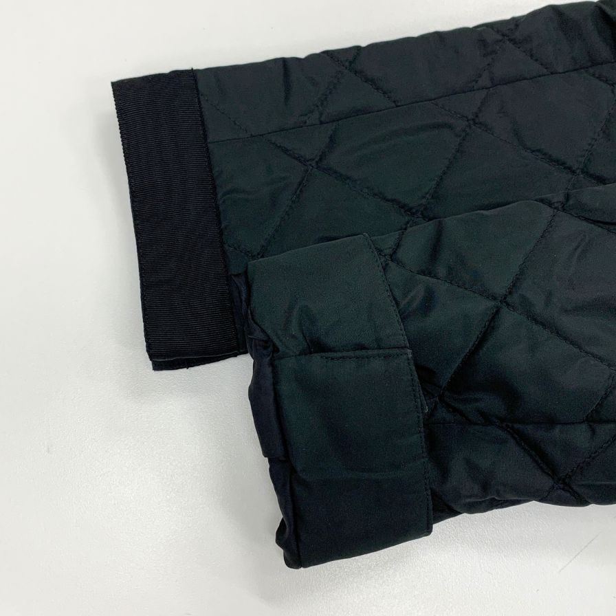 極美品◆ルネxティシュー ロイヤルスウィートコート キルティングコート 38サイズ ブラック 6438040 Rene Tissue 【AFA13】