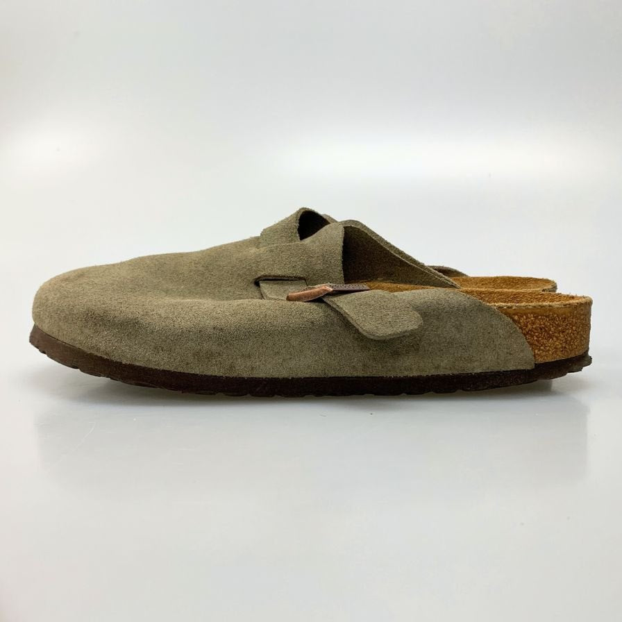ビルケンシュトック サンダル ボストン スエード ベージュ メンズ サイズ43 BIRKENSTOCK 約28.0cm【AFC30】