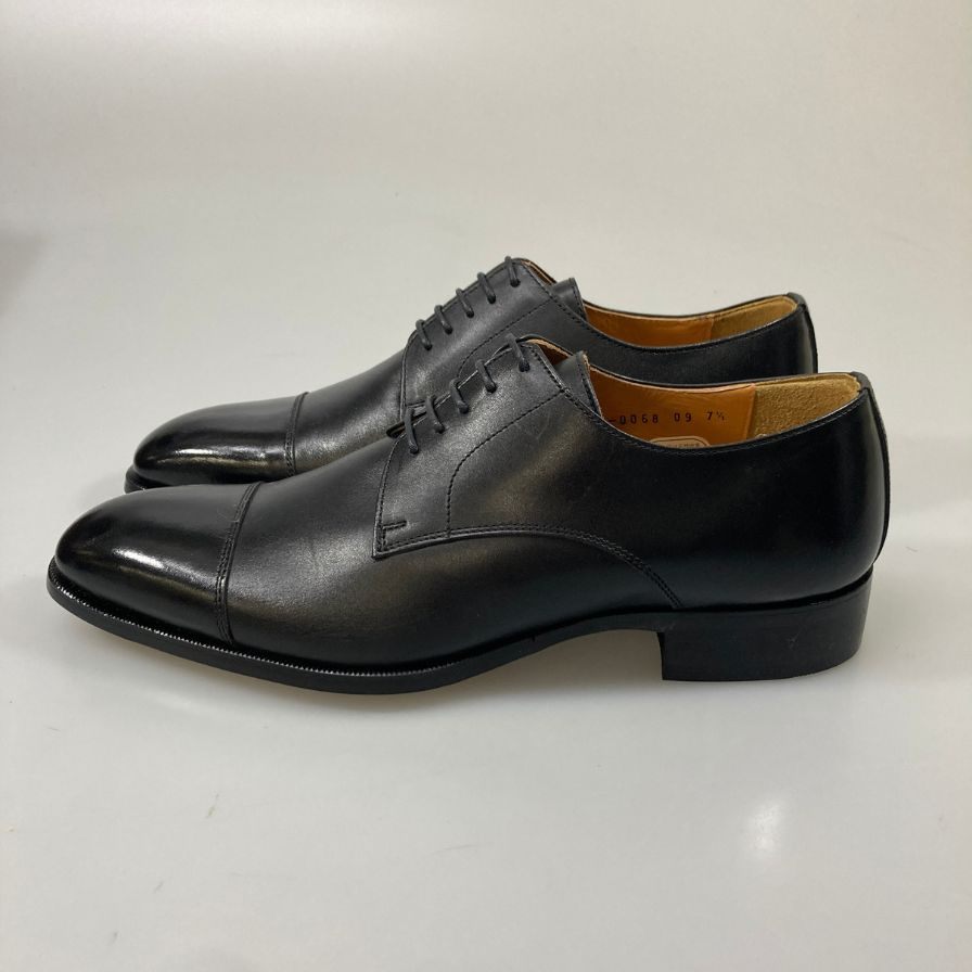 ユナイテッドアローズ グリーンレーベルリラクシング  ストレートチップ レザー メンズ ブラック サイズ7.5  UNITED ARROWS 約25.5cm【AFD4】