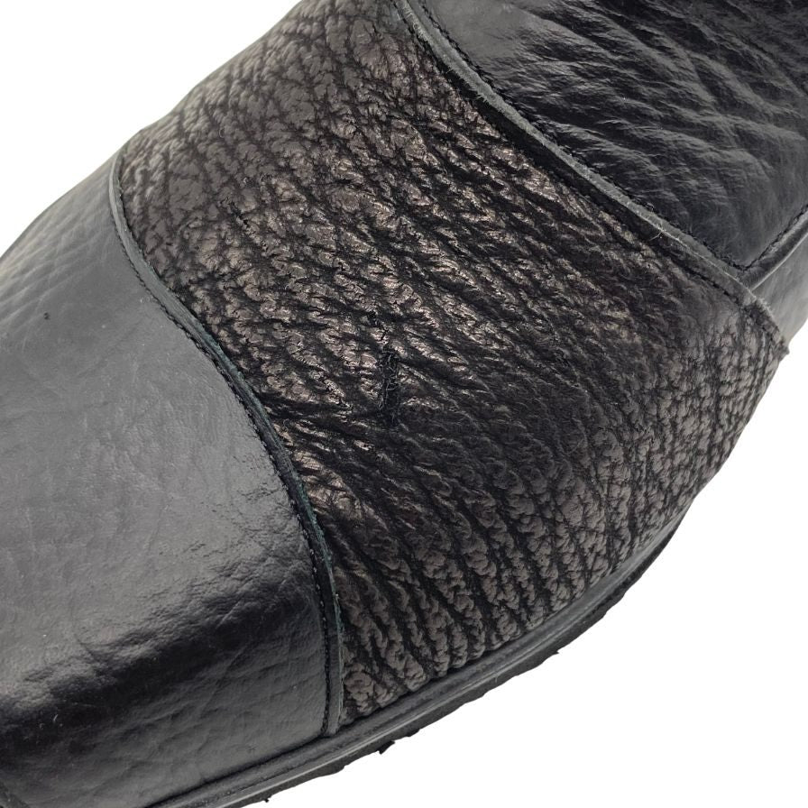 新宿屋 パンプス レザー 3605 シャーク ブラック レディース サイズ23 shinjukuya 約23.0cm【7-8】