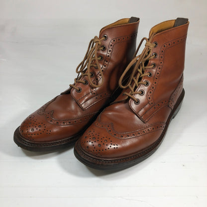トリッカーズ カントリーブーツ モールトン M2508 ダークブラウン サイズ8.5 メンズ TRICKERS MALTON 約27.0cm【AFD3】