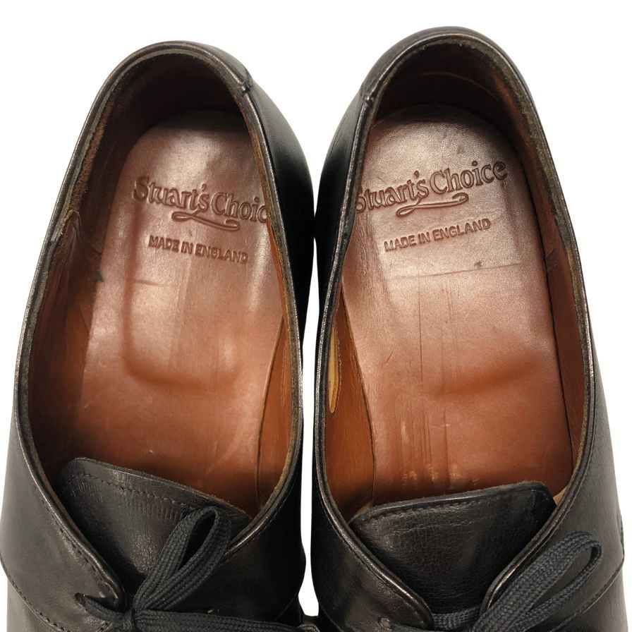 グレンソン マスターピース スチュアートチョイス レザーシューズ 外羽根 プレーントゥ ブラック サイズ8D Grenson 約27.0cm【AFC8】
