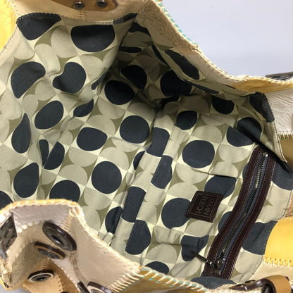 ジャマンピエッシェ ハンドバッグ パッチワーク レディース イエロー系 JAMIN PUECH【AFE8】