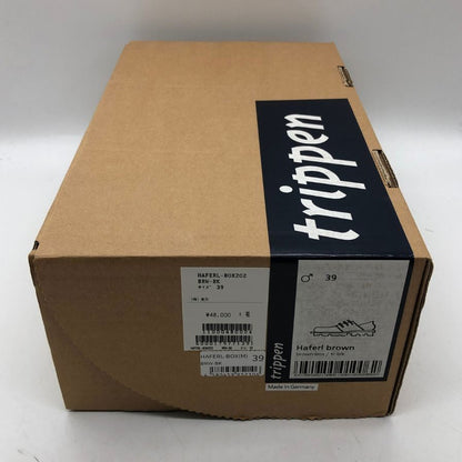 トリッペン ハーフェル レザーシューズ ブラウン サイズ39 メンズ TRIPPEN 約25.0cm【AFD9-2】