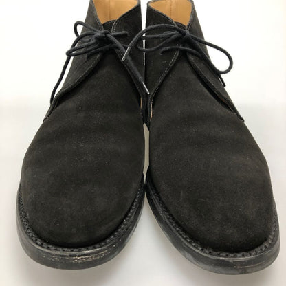 クロケット&ジョーンズ  チャッカブーツ CHERTSEY スエード サイズ8.5 メンズ ブラック CROCKETT&JONES ブーツ 約27.0cm【LA】【中古】