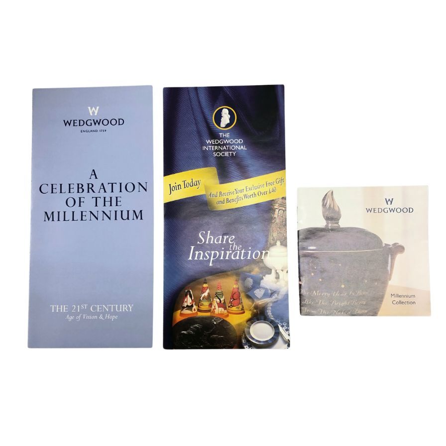 ウェッジウッド ペア カップ&ソーサー ミレニアムコレクション 19世紀 1999年 WEDGWOOD【AFI22】【中古】