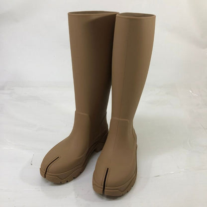 メゾンマルジェラ 足袋レインブーツ ベージュ レディース サイズ37 S58WW0159 MAISON MARGIELA TABI RAIN BOOT 約23.5cm【AFE13】