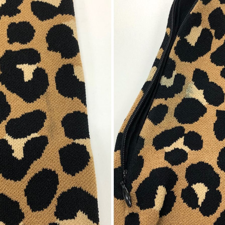 極美品◆マイケルコース ワンピース ノースリーブ ドレス レオパード柄 レディース サイズL 総柄 MICHAEL KORS 【AFB30】