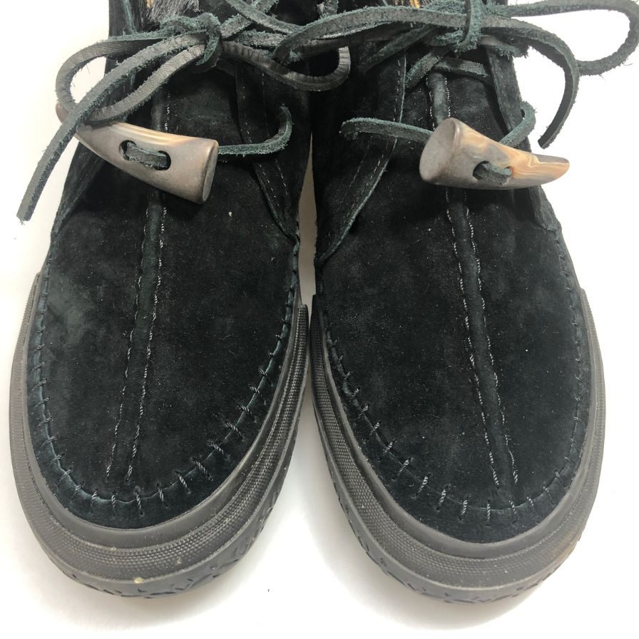 バンズ ボルト タカハヤシ ノマド スエード×ハラコ コンビ チャッカ メンズ サイズUS8.5 ブラック vans vault taka hayashi nomad 約26.5cm【AFD14】