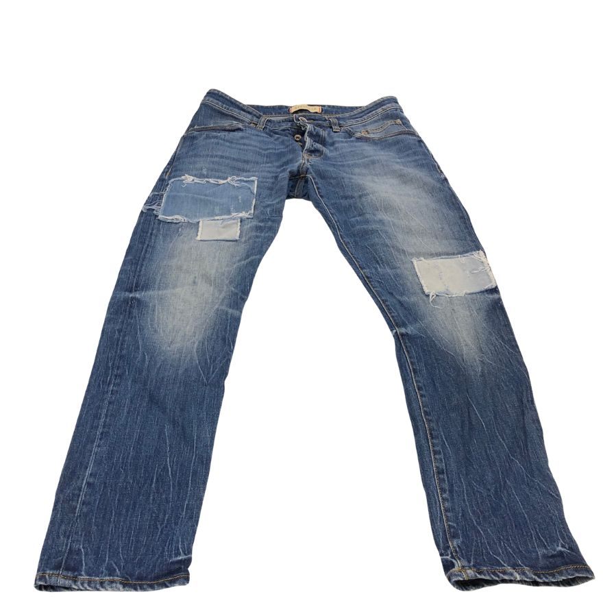 シビリア デニム パンツ Denim Lab パッチワーク加工 メンズ サイズ31 インディゴ SIVIGLIA 【AFB7】