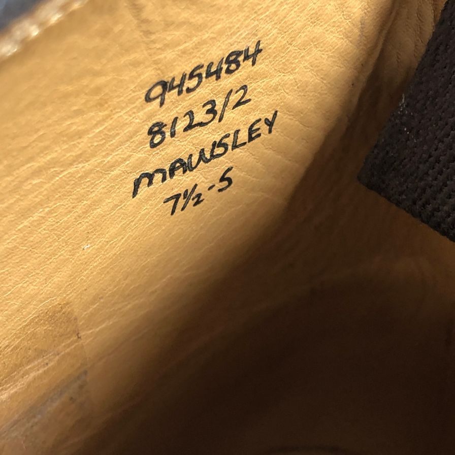 トリッカーズ マウズリー 8123 メンズ サイズ 7ハーフ ダークグリーン Tricker’ｓ ビジネスシューズ 約25.5cm【LA】【中古】