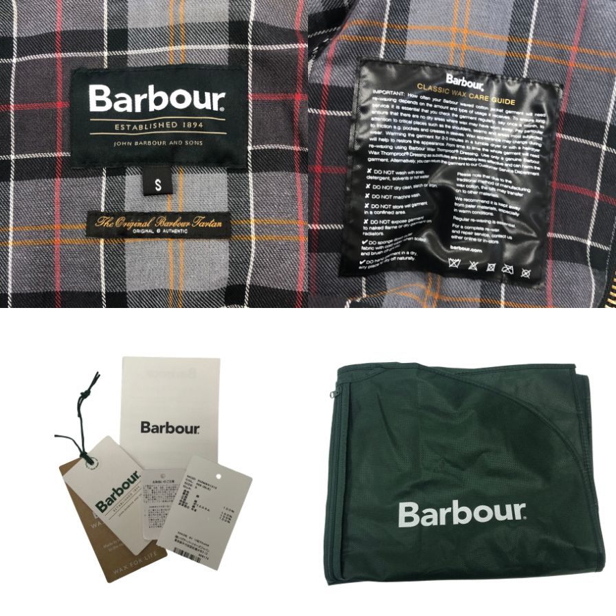 美品◆バブアー スペイ オイルド ジャケット メンズ サイズS ブラック Barbour 【AFF20】