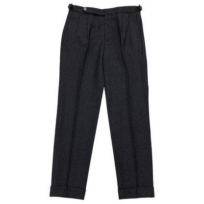 ジーティーアー COMFORT コンフォート スラックス テーパード ウール メンズ サイズ46 ダークグレー IL PANTALONE GTA 【AFB42】