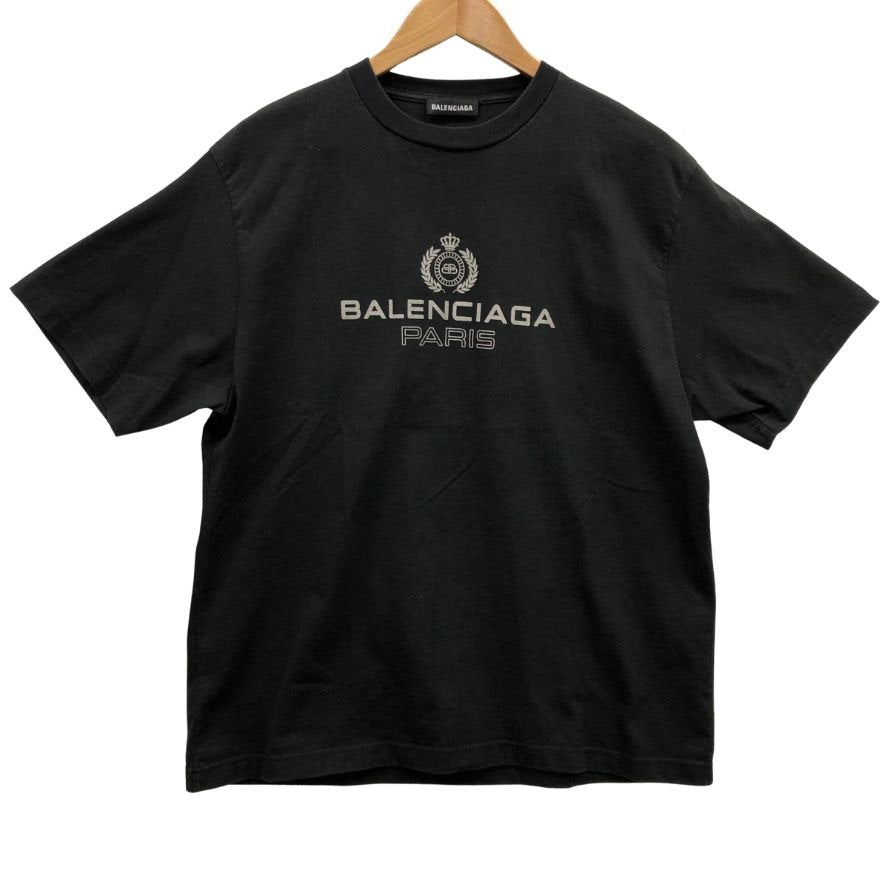 美品◆バレンシアガ Tシャツ 594579 TGV60 サイズM メンズ ブラック BALENCIAGA 【AFB14】