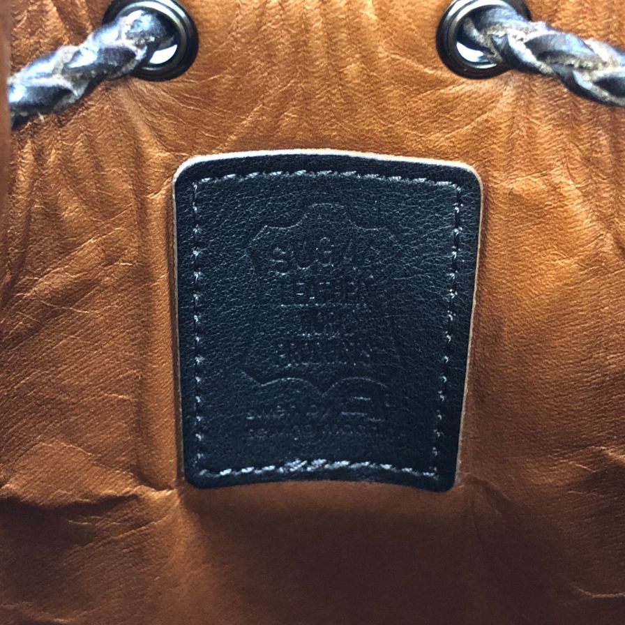 シュガー レザーバッグ 巾着型 ブラウン系 クラフトレザー SUGAR【AFE3】